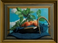 Apple in a Basket painting